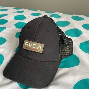 RVCA Black and Olive Trucker Hat